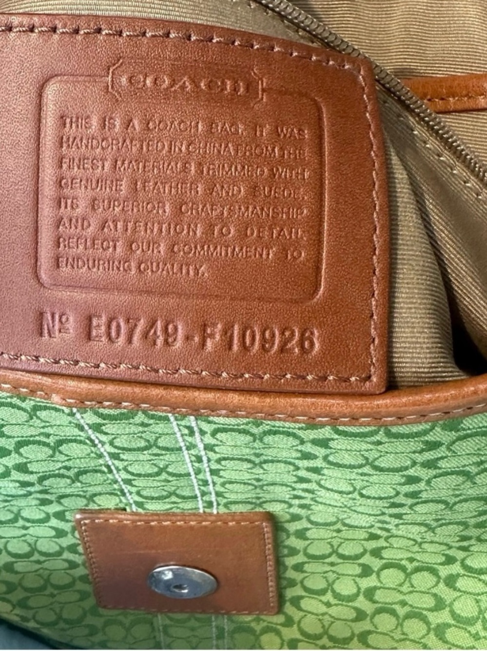 Vintage rare coach soho shoulder bag. - Picture 5 of 6